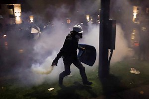 51K views · 500 reactions | Protesters defied a curfew and faced off with the police on Monday over the killing of Daunte Wright, the second consecutive night of protests outside the Brooklyn Center, Minnesota, police station. Officers fired tear gas to disperse the crowd. https://nyti.ms/3tfZ7Wy | The New York Times | Facebook