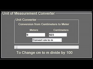 Visual C++ Unit Converter Tutorial