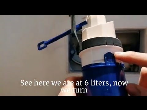 How to adjust amount of water in a Geberit cistern