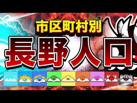 長野の人口 市区町村別MAP