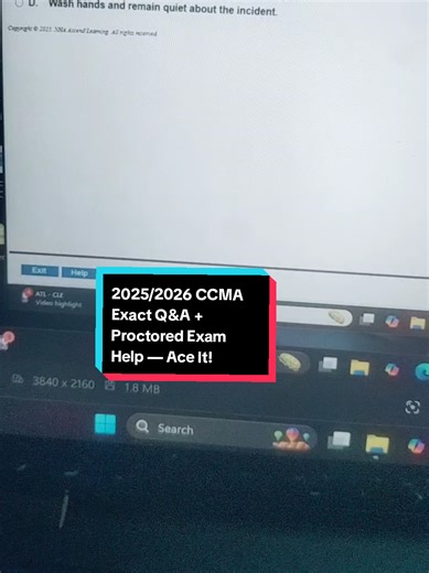 Ace Your 2025/2026 CCMA Exam with Proctored Help!