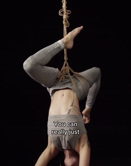 Shibari Study on Instagram: "甆 Flow & Confidence in Hip-Harnesses 甆 Looking to improve your skills for dynamic movement in suspensions?  Gorgone explains how they build autonomy, fluidity and confidence in inversions through these various exercises using their original hip harness. Be sure to catch all their expert tips and tricks—watch the full class via the link in our bio! [Instructor: Gorgone @/asso.oeil.orion]"