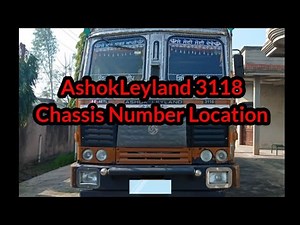 Ashok Leyland Chassis Number Location #ashokleyland #3118 #chassis #location #youtube #truck