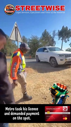 131K views · 2K reactions | Metro took his licence and demanded payment on the spot. We arrived just in time, explained his rights — and they handed it back. ✅ Know your rights. Don’t get bullied on the road.  #StreetwiseLegal #KnowYourRights #RoadblockRights #SAFines #AARTO | Streetwise Legal | Facebook
