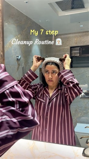 At home face cleanup routine 🧖🏼‍♀️🧼🫧💦 #shorts #skincareroutine