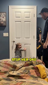 Toddler Doesn’t Let Cop Dad Go to Work - Hilarious Police Moment 😂 🎥: cassadystevens TT #CopHumor #Police #Funny #Comedy #Candy #Reels | CopHumor_