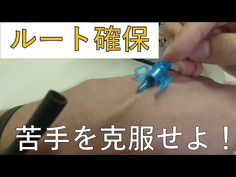 【ルート確保のコツ】基本的な血管確保（サーフロー）の手順と成功例、動画解説