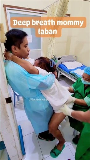 Deep Breathing During Labor 😳 Husband Support ❤️ #shorts #baby