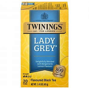 Twinings Lady Grey Citrus Black Tea Bags, 20 Count Box