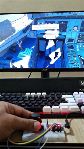 DIY Arduino Joystick | Flight Simulator Control #arduino #arduinonano #arduinoproject #arduinomicro