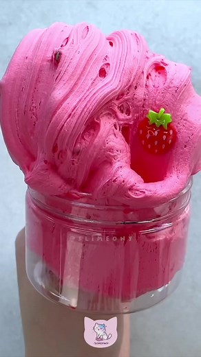 Replying to @🦋𝕊𝕒𝕞𝕒𝕟𝕥𝕙𝕒🦋 fluffy strawberry clay slime asmr inflation! Loveeee the sizzles 🍓🥰 #slime #asmr #satisfying #tingles #relax #sizzle #crackle #crunchy #amazonfinds