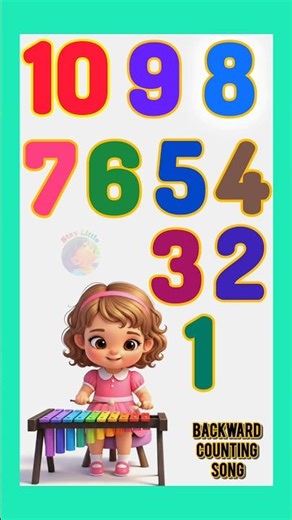 Count the numbers backward #learning #counting #countdown