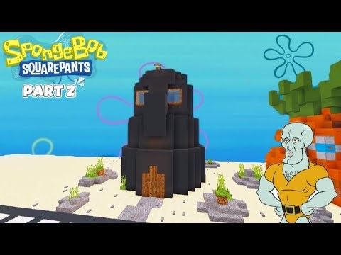 Minecraft Series Tutorial Build Bikini Bottom🌊 |episode 2 "Rumah Squidward 🐙"