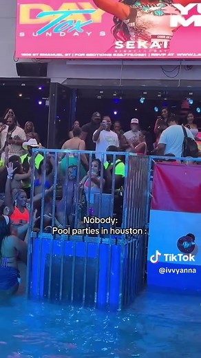 Dm me to book at Sekai for your Houston Spring Break Experience 👙😃🩵☀️ #sekai #houston #springbreak #htx #poolparty