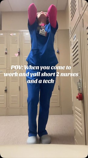 Mind you I am working on the PCU unit with double occupancy which means we have 32 patients on the unit😮‍💨😮‍💨 We need all the help we can get 😩 | Destiny Lynn