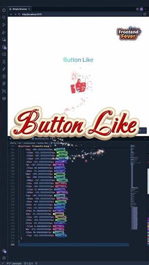 This Like button animation hits Different #htmlcss #html #css #cssanimation #frontend