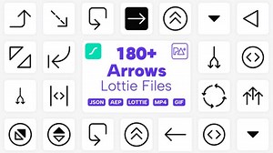 Videohive Arrows Lottie Files - 44949832 AEdownload.com