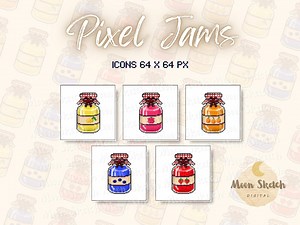 Fantasy Jam Pixel Art Icons | 64x64 RPG Game Assets (digital Download) - Etsy Australia