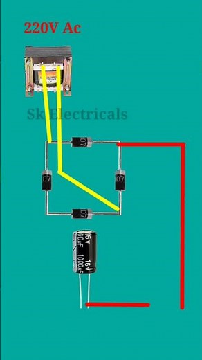 12v bridge rectifier circuit diagram #electrical #electrician #jaidmeel