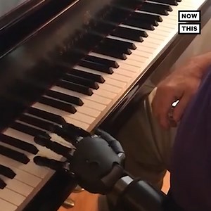 After losing his arm to cancer in 2007, this man is learning to play the piano with the help of a fully controllable prosthetic limb 🎹 🎶 | NowThis