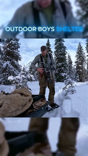 1.6K views · 73 reactions | Outdoor Boys Hot Tent Hammock Camping in Deep Snow #outdoorboysshelter #outdoorboys #camping #shelter #foryou | Outdoor-Boy | Facebook