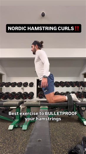 Nordic hamstring curls are one of the best ways to prevent hamstring pulls because they make your hamstrings strong in the exact moment they usually get hurt: when they’re stretching while still working hard, like when you’re sprinting. \t•\tBuilds “braking strength”: your hamstrings help slow your leg down when you run fast—Nordics train that. \t•\tStrengthens the hamstring while it’s stretched: that’s the position where most strains happen. \t•\tMakes the hamstring tougher over time: more stre