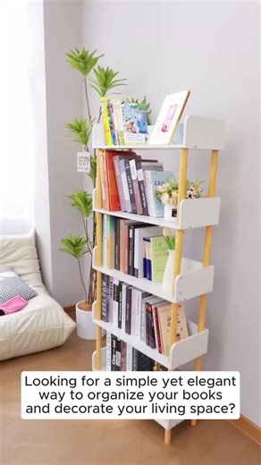 Bookshelf Floor Shelf Living Room Multi-layer Shelf Simple Solid Wood Household Children's Bookcase Display Shelf Organiser Racks Decor Wooden