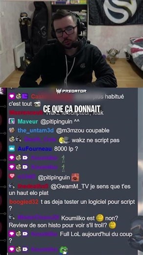 Il script en stream ?