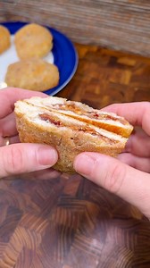 Recipe: https://cookingintheyard.com/homemade-uncrustables-recipe-peanut-butter-jelly-bombs/ | Cookingintheyard