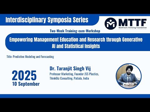 Session-10: Predictive Modeling and Forecasting |