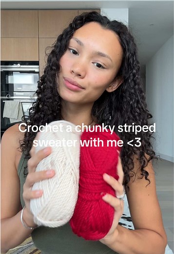 Crochet a Chunky Striped Sweater Tutorial