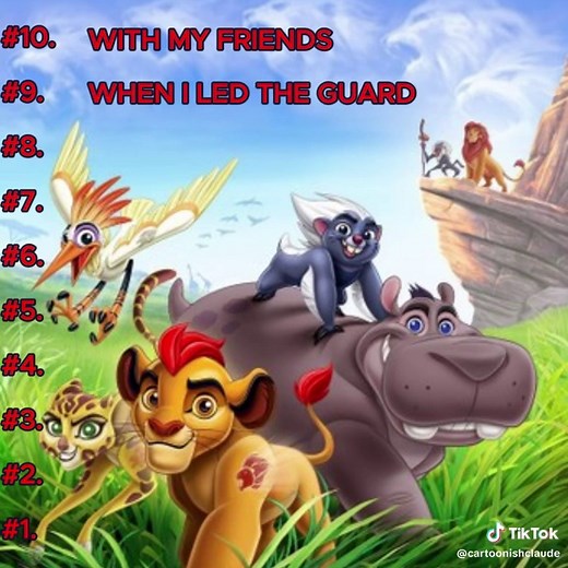 Top Ten Songs from The Lion Guard