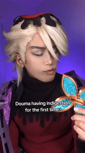 Koh Cosplay on Instagram: "If not snack, then why snack shaped 🗿🦋 - - - - I'm back from Japan! I missed yall 🫂!! Got a lot of vlog footage that I'll be sharing on my non cosplay acc: @kohcoser & on my @kohcoz YouTube channel as well 😏🪭 Wig & cosplay made by me! - Shinobu , douma , demon slayer , infinity castle, cosplay , kimetsu no yaiba , kny #shinobu #douma #demonslayer #infinitycastle #cosplay #shinobucosplay #doumacosplay #kimetsunoyaiba"