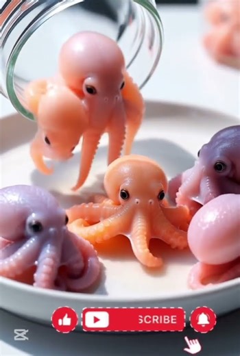 Tiny Octopus ASMR 🐙 | Miniature Ocean in a Jar