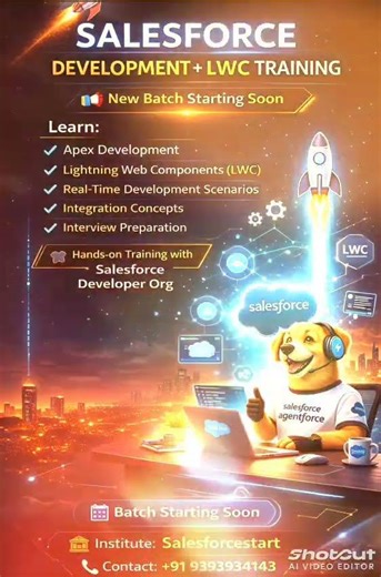 Learn Salesforce Development 🚀 | Apex + LWC Training | #Shorts