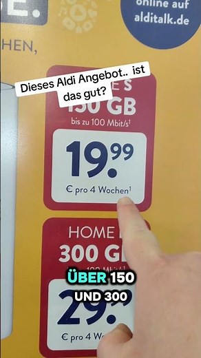 Dieses Angebot bei Aldi, ist das was?