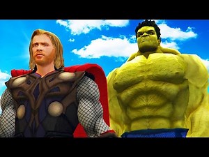 The Hulk vs Thor - Epic Superheroes Battle