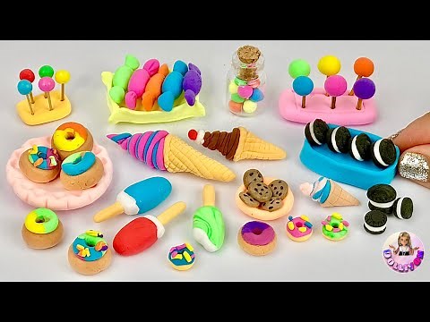 DIY How To Make Miniature Realistic Food Items with polymer clay | Polymer clay mini food tutorial