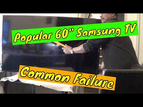 Samsung UN60J620D no backlight, disassembly and LED replacement.
