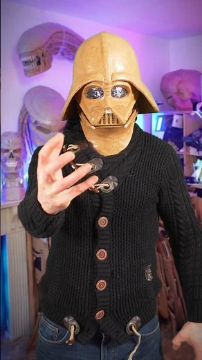 3 Parts Darth Vader Helmet Made With Cardboard! 📦🤯 #starwars #epiccardboardprops