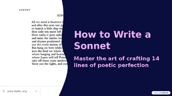 ELA | How to Write a Sonnet | Step-by-Step Poetry Writing