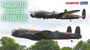 Avro Lancaster Bomber formation ! | Essential RC