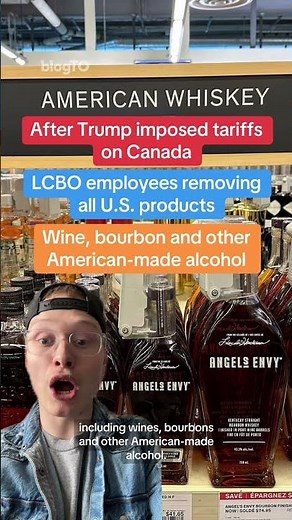 LCBO is removing all U.S. alcohol from store shelves in Ontario 🇨🇦 #ontario #toronto #canada