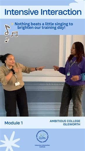 Intensive Interaction on Instagram: "✨ What a day at Ambitious College! ‘Intensive Interaction is not about copying!’ That was the biggest takeaway from today’s Module 1 session in Isleworth with @amandine2964 — beautifully summed up in Simone and Leah’s video. Thank you to the fantastic team and learners at Ambitious College for such a reflective, inspiring day of shared learning and connection. 💙 📍 Ambitious College, part of WestThamesCollege @ambitiouscol @ambitiousaboutautism #IntensiveInt