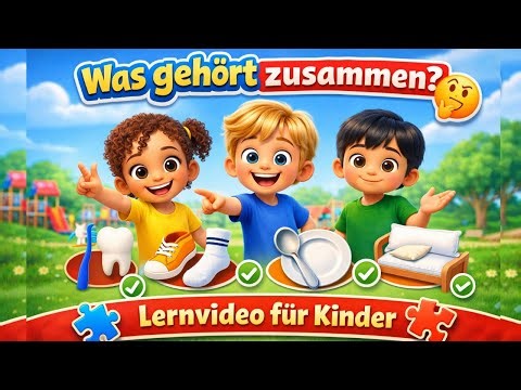 Was gehört zusammen? 🤔 Lernvideo für Kinder | KidzLernTV