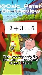 Peter Griffin Teaches Calculus Chapter 1 Review