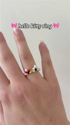 hello kitty ring 🎀💗💝 #hellokitty #sanrio #diy