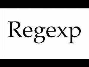 How to Pronounce Regexp