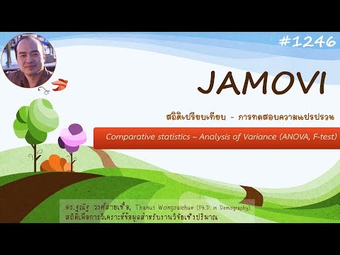 JAMOVI-26 Comparative statistics : F-Test or ANOVA