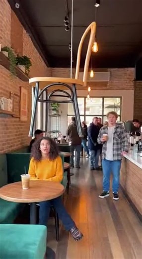 Chair lifted in air prank 🤣🤣#100kviews✔️